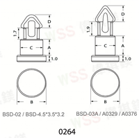 Bonne qualité WSS Spacer Support Nylon Pcb Spacer Support Pcb Standoff