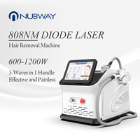 Épilateur Laser Diode Portable Nubway 3 Longueurs d'Onde pour Femmes, Solution Permanente avec Système de Refroidissement Puissant