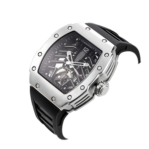 Automatic Luxury Stainless Steel <b>Watch</b> Sapphire Crystal <b>Waterproof</b> Luminous Dial Pointer Display Mechanical Movement Auto Date - Product Image 3