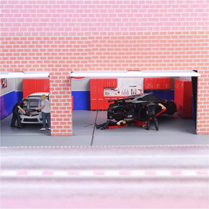 Figura in scala 1:64 di un meccanico per un'auto modello, accessori per officina, figura di operatore da 0 kg - Product Image 3