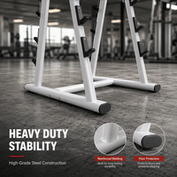 Support de Rangement Vertical Commercial en Acier pour Barres de Musculation en Forme de A – Équipement de Fitness pour Salle de Sport