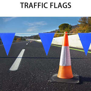 Custom Printing Your Own logo 45 <strong>Flags</strong> Vinyl Material Triangular Rope Bunting String Safety <strong>Flags</strong> for <strong>Construction</strong> - Product Image 6