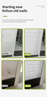 Autocollant mural en mousse PE pour la décoration de la maison Papier peint 3D en mousse PE autocollant doux