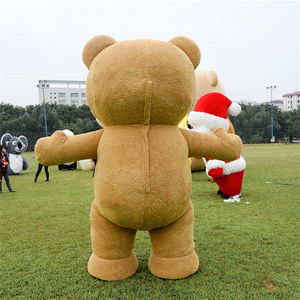 Costume <span class=keywords><strong>de</strong></span> mascotte d'ours en peluche gonflable unisexe, robe à fourrure, cosplay <span class=keywords><strong>de</strong></span> Pâques pour adultes - Product Image 4