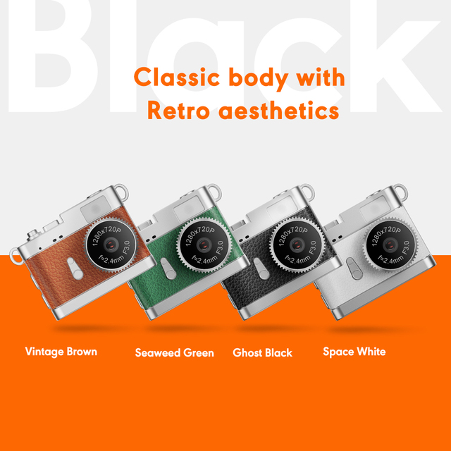 2025 Keychain mini camera 720P Retro Digital Camera Tiny Pocket Size Photo Video Cameras Video Recorder Student Pocket Camera