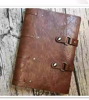 Cuaderno de Cuero Vintage Creativo en Oferta, Cuaderno de Hojas Sueltas A5