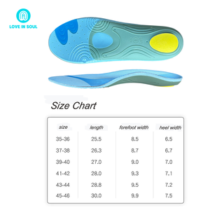 Semelles orthopédiques correctrices pour chaussures de sport Love in Soul en PU, douces et confortables, offrant un soutien de la voûte plantaire - Product Image 6