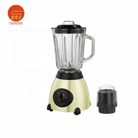 Blender de table électrique de luxe 600 W avec 6 lames, récipient en verre, vitesse variable, faible bruit et fonction smoothies