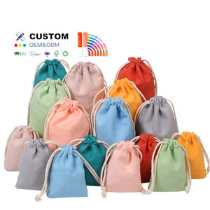 Pochette de sac à bijoux en coton personnalisée petit sac à cordon écologique pochette à cordon de serrage pour Noël cadeau de mariage <span class=keywords><strong>grain</strong></span> de <span class=keywords><strong>café</strong></span> - Product Image 1