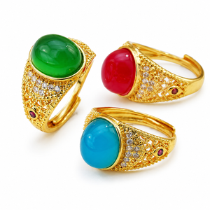 Vintage court style <b>adjustable</b> <b>ring</b>, classic design unisex daily wear jewelry - Product Image 1