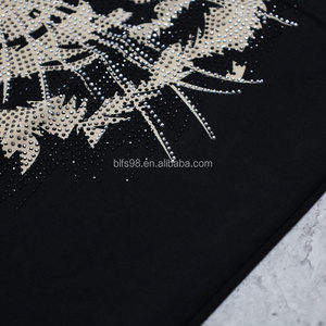 Men's Black Tiger Head Print Heavyweight T-Shirt Crew Neck Short Sleeve 100% Cotton <b>Knitted</b> Oversized Streetwear T-shirt - Product Image 4
