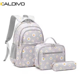 CALDIVO <span class=keywords><strong>Sac</strong></span> <span class=keywords><strong>à</strong></span> <span class=keywords><strong>dos</strong></span> scolaire de style coréen <span class=keywords><strong>personnalisable</strong></span> Ensemble de 3 sacs <span class=keywords><strong>à</strong></span> lunch isolés durables pour les enfants directement de l'usine - Product Image 2
