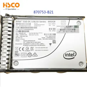 804625-B21 orijinal yeni 800GB 6G SATA karışık kullanımı-2 SFF 2.5-in SC 3yr Wty katı hal sürücü SSD 805381-001