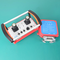 Kit de Transmisor y Receptor de Radiocontrol Profesional de 6 Ejes con Dos Joysticks de 3 Ejes para Maquinaria Hidráulica Pesada