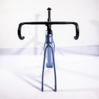 Cadre de vélo de route en fibre de carbone entièrement intégré T47, frein à disque, guidon léger, axe traversant, dropout Di2, 1050g