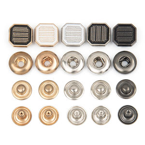 Nuevo Botón a Presión de Aleación de Zinc Metálico Color Dorado con Logotipo de Marca Personalizado para Thobe - Product Image 3