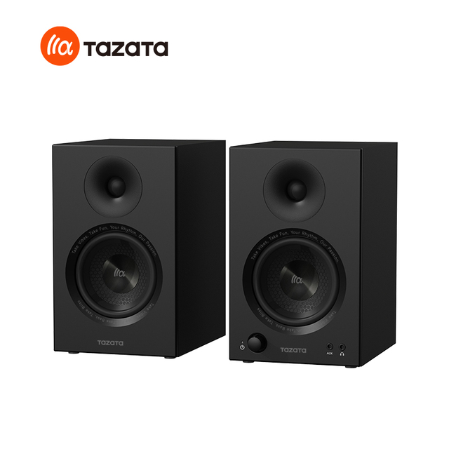 Premium Indoor Bookshelf Speaker, Deep Bass Desktop Computer Speaker for Home Office Desktop Gaming Laptop PC Use