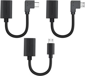 CableCreation - Paquete de 3 Cables OTG <span class=keywords><strong>Micro</strong></span> <span class=keywords><strong>USB</strong></span> a <span class=keywords><strong>USB</strong></span> 2.0 (Izquierda/Derecha/Recto) para Cámara y Computadora - Product Image 1