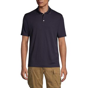 Polo homme FOXA à manches courtes en polyester, coupe classique, tissu piqué respirant - Product Image 1