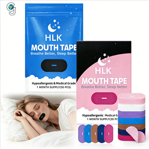 Bandes de <span class=keywords><strong>sommeil</strong></span> HLK Premium sans latex, hypoallergéniques, infusées au collagène, 30 pièces, bande adhésive anti-ronflement avec collagène - Product Image 1