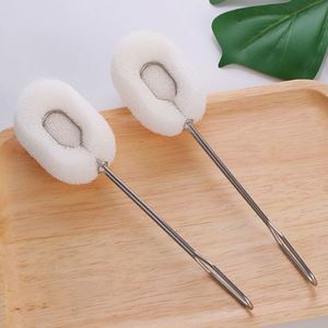 Wholesale Stainless Steel Long Handle Sponge <b>Bottle</b> Dish <b>Brush</b> - Product Image 3