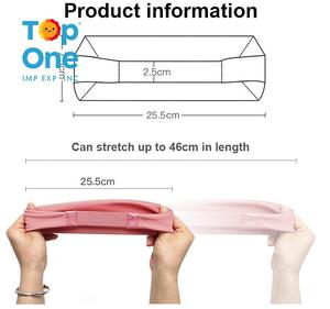 Top One Bandeau réglable évacuant l'humidité Logo personnalisé Bandeau en coton mince en vrac pour entraînement sportif avec amortissement à sec - Product Image 5