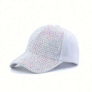 Gorra de Béisbol con Pedrería Brillante al por Mayor, Unisex, Rosa, Personalizada con Imagen Deportiva, 100% Algodón, Hebilla Metálica - Product Image 6
