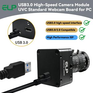 Caméra mini USB3.0 ELP haute vitesse 4K 60FPS, objectif varifocal CS 5-50mm, zoom 10X, capteur large 1/1.8 IMX678, webcam 4K pour ordinateur portable PC - Product Image 4