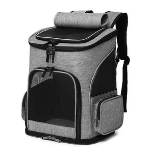 <span class=keywords><strong>Sac</strong></span> <span class=keywords><strong>à</strong></span> <span class=keywords><strong>dos</strong></span> de transport <span class=keywords><strong>pliable</strong></span> étanche pour animal de compagnie, avec fenêtres, maille, respirant, adapté aux petits gabarits, chats - Product Image 1