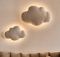 Ensemble de 2 veilleuses nuage LED pour chambre de bébé, décoration murale pour chambre d'enfant