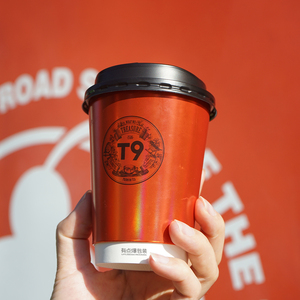 Custom Printed logo 8oz 10oz 12oz 15oz 16oz 20oz 22oz Double Silver Paper Coffee Paper Cups with Lids