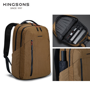Kingsons Men's <b>Backpack</b> 20-35L Water Resistant Large Capacity Everyday Use Solid Color Detachable Strap - Product Image 4