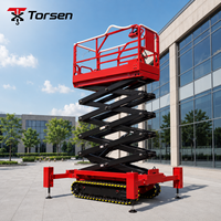 Plataforma Elevadora de Tijera Compacta de 8 m, 450 kg, Eléctrica, Autopropulsada, para Construcción y Mantenimiento