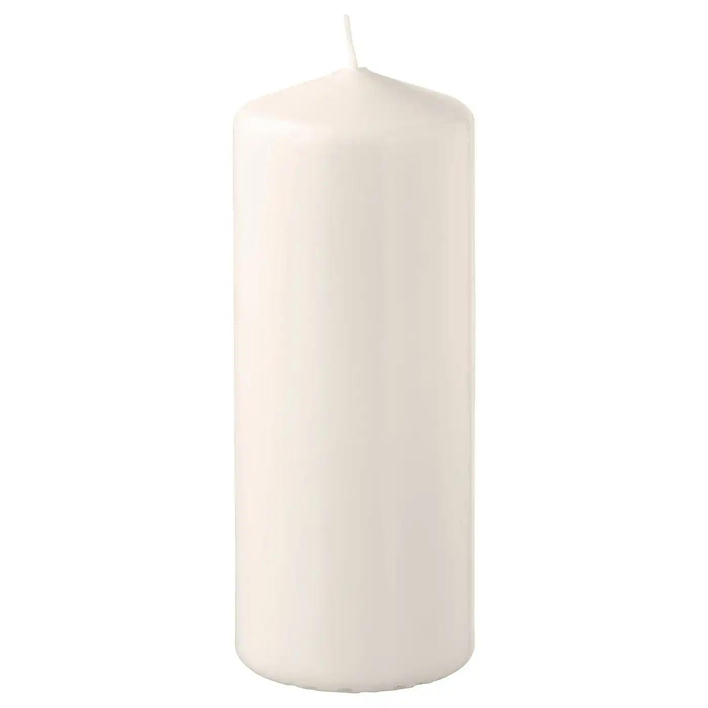 New lower price FENOMEN unscented pillar candle natural 14 cm