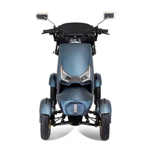 KSM-910D doppio sedile fuoristrada a doppia mobilità pesante 4 ruote miglior Scooter pieghevole per anziani per adulti più anziani con LED e cestello