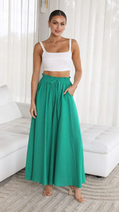 2024 estate europea e americana nuovi <span class=keywords><strong>pantaloni</strong></span> lunghi a gamba larga da <span class=keywords><strong>donna</strong></span> <span class=keywords><strong>pantaloni</strong></span> lunghi elastici <span class=keywords><strong>in</strong></span> <span class=keywords><strong>vita</strong></span> dritta a <span class=keywords><strong>vita</strong></span> alta - Product Image 5