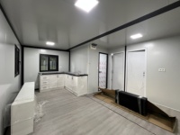 Maison conteneur modulaire légère, extensible et à assemblage rapide, entièrement aménagée pour bureau, hôtel et villa en zone isolée