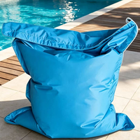 Housse de pouf d'extérieur imperméable, housse de canapé paresseux en tissu Oxford pour patio, jardin, plage, piscine, housse uniquement sans rembourrage