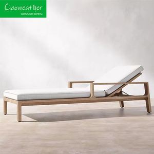 Offre spéciale chaise longue d'extérieur en teck de luxe moderne villa <span class=keywords><strong>hôtel</strong></span> jardin chaise longue terrasse <span class=keywords><strong>piscine</strong></span> chaise de plage lit inclinable - Product Image 3