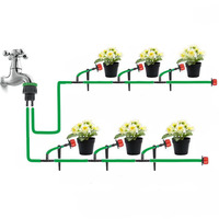 8 Hole Red Cap Adjustable Flow Garden Watering <strong>System</strong> ABS MaterialGarden Drip <strong>Irrigation</strong> Equipment Dripper Pipe Fittings