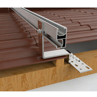 Pince de fixation solaire photovoltaïque réglable, pince de panneau en aluminium, support de fixation pour modules solaires de différentes épaisseurs