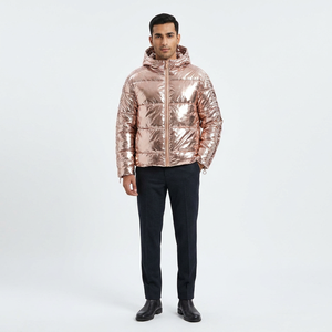 Chaqueta Acolchada de Lona para Hombre, con Cierre de Cremallera Transpirable en la Parte Delantera, Relleno Ligero de Algodón, para Viajes, Senderismo y Uso en Invierno - Product Image 1