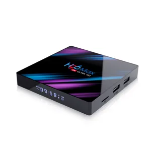 אנדרואיד 9.0 טלוויזיה תיבת H96 מקסימום 3318 Rockchip RK3318 Quad Core זיכרון RAM 4GB ROM 32GB 64GB כפולה wifi