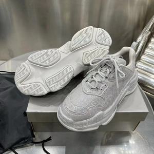 2026 Full-Diamond Classic Original Leather Fabric Chunky Sole Casual <strong>Trainers</strong> Diamond-Studded <strong>Sparkle</strong> - Product Image 5