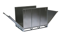 Caisse métallique pliable personnalisée, durable, pour le transport de marchandises industrielles, emballage de stock, matériaux liquides, palette en vrac pour produits chimiques