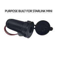 Adaptateur d'alimentation CC Starlink Mini 12-24V vers 30V, convertisseur élévateur de tension, connecteur de conversion de câble en silicone résistant aux intempéries pour extérieur et camping-car