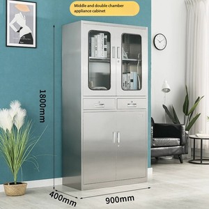 Présentoir à 3 tiroirs en métal <span class=keywords><strong>Armoire</strong></span> de stockage Archivage Implant <span class=keywords><strong>Pharmacie</strong></span> modulaire en acier inoxydable <span class=keywords><strong>Armoire</strong></span> médicale Mobilier hospitalier - Product Image 2