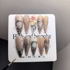 <span class=keywords><strong>Faux</strong></span> <span class=keywords><strong>ongles</strong></span> à presser longs et pointus, très populaires en Europe et en Amérique, produits de beauté, styles personnalisables - Product Image 2