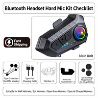 Auriculares Inalámbricos para Casco de Motocicleta, Resistentes al Agua IPX6, con 48 Horas de Batería y Reducción Inteligente de Ruido, en Oferta