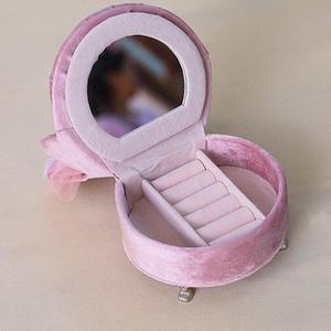 Mini lussuoso porta-viaggio portatile Organizer Mini divano portagioie per anelli orecchini PC scatola regalo di plastica - Product Image 5